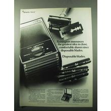 1969 Remington Lektroblade Shaver Ad - Disposable