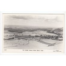 The Sussex Weald from Devil's Dyke RP Postcard 25207