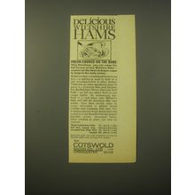 1965 Cotswold Bacon Ad - Delicious Wiltshire Hams