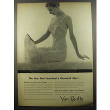 1954 Van Raalte Slip Ad - The lace that launched a thousand slips!