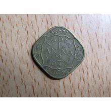 India 1943 1/2 Anna Coin