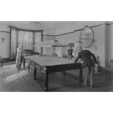 Billiard Snooker Room Duporth Holiday Camp Cornwall Old Postcard