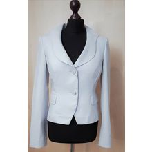 Coast Fairies & Tuxedos Light Blue Fitted Short Cotton Embroidered Jacket 12 UK