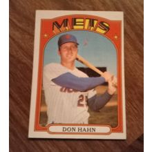 Topps 1972 # 269 Don Hahn Outfielder New York Mets 7.0 Near/Mint Condition