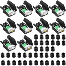 10PCS DB9 Breakout Connector, 5PCS Male + 5PCS Female DB9 Solderless RS232 D-SUB