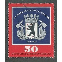 BERLIN - 1976 50pf '125TH ANN OF BERLIN FIRE SERVICE ' FINE USED (EBID42-345)
