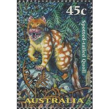 AUSTRALIA, MAMMALS, Spotted-tailed Quoll, green 1997, 45c, #2