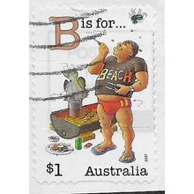 AUS 2017 $1.00 (S/A)'FAIR DINKUM -'B' IS FOR.(ON PAPER)' FINE USED (EBID64-022)