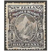 New Zealand 1898 SG246c 1/2d Purple Black Very Fine Used . .. .