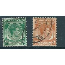 malaya malaysia straits settlements sg293 sg 294 used die 2