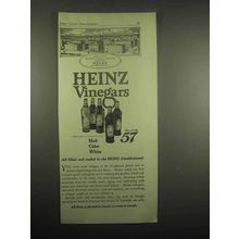 1918 Heinz Vinegars Ad - Filled at Heinz Establishment