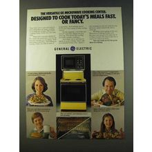 1979 General Electric Microwave Cooking Center Ad