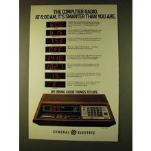 1979 General Electric Model 7-4880 Clock Radio Ad