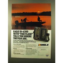 1988 Eagle ID-6300 LCG Sonar Ad - Fish Flash