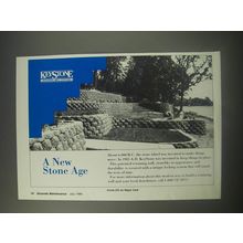 1990 KeyStone Retaining Wall Systems Ad - A New Stone Age