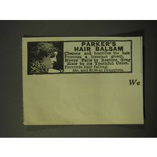 1913 Parker's Hair Basalm Ad - Cleanses and beautifies the hair