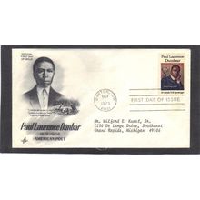 FDC Art Craft 1554 10c Paul L. Dunbar (Cachet-Typed/A) CV41708