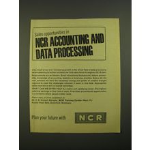 1967 NCR Accounting and Data Processing Ad - Sales opportunities in NCR