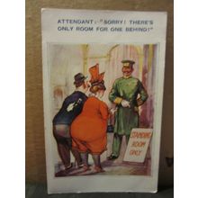 SAUCY SEASIDE POSTCARD used .. Art & humour Chuckle series 1925 pm theatre