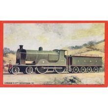 London & South Western Railway LSWR 4-4-0 Small Boiler Train Postcard