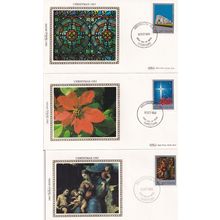 Christmas 1982 1983 SIX Lifeboat Flowers New Zealand Benham First Day Cover s