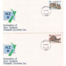 1985 Trams New Zealand Grahams Town Nelson Horse 2x First Day Cover