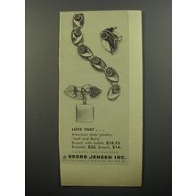 1956 Georg Jensen Jewelry Ad - Love that