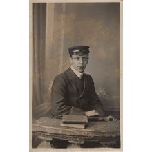Swansea Wales Old Postman Military Soldier Book RPC Postcard