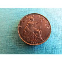 1902 EDWARD VII FARTHING FREE POST. ( uebid)