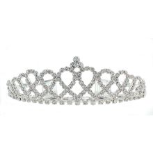 Tiara w/ Side Comb - Clear Crystal Stones - TA-60429CR-S