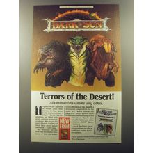 1992 TSR AD&D Dark Sun Monstrous Compendium Advertisement