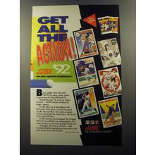 1992 Score Major League Baseball Cards Advertisement - Get all the Action!