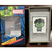2 Oz Silver 2023 Niue Marvel The Incredible Hulk $5 Colorized Chibi Coin