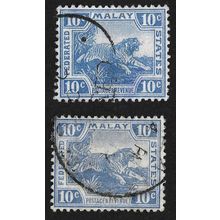 FMS 1919 10c w.CA Sc#47 SG#44+44a USED @T628