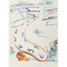 Salvador Dali (1904-1989). Melting Space-Time, from Imaginations and Objects of
