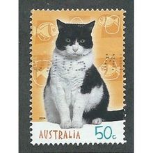 AUS 2004 50c 'CATS AND DOGS' FINE USED (EBID34-396)