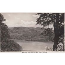 Bontddu Hall Hotel Scotland Balcony View Real Photo Postcard