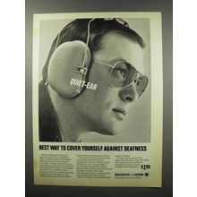 1968 Bausch & Lomb Quiet-Ear Hearing Guard Ad