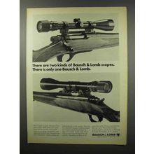 1968 Bausch & Lomb Scopes Ad - Two Kinds