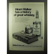 1971 Walker's De Luxe Bourbon Ad - History of Great