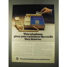 1975 Bell Transaction Telephone Ad, Credit They Deserve