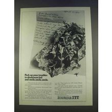 1977 ITT Ad - Pack Up Your Troubles in Foil