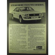 1977 Lancia Beta 1300 Coupe Ad - You Deserve