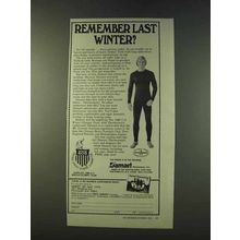 1979 Damart Underwear Ad - Remember Last Winter?