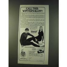 1979 Damart Underwear Ad - Call This Winter's Bluff!