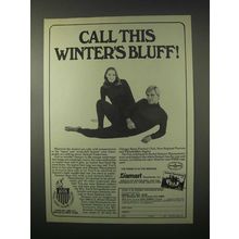 1979 Damart Underwear Ad - Call This Winter's Bluff