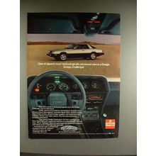 1980 Dodge Challenger Car Ad - Most Advanced