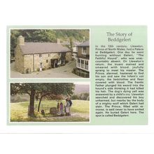 THE STORY OF BEDDGELERT, GWYNEDD ..unused vintage postcard by Judges =