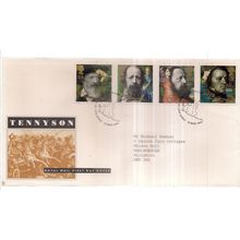 TENNYSON. 1992 official UK FDC. first day cover Isle of Wight pm..