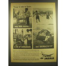 1965 Iberia Airlines Ad - Things to take to Spain
